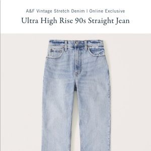 90s Ultra High Rise Abercrombie Denim